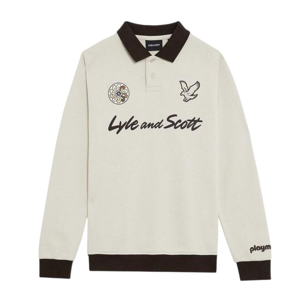 Lyle & Scott Boys Logo Collared Sweatshirt / Beige